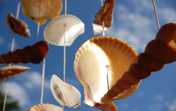 seashell wind chime | SeaShore Realty