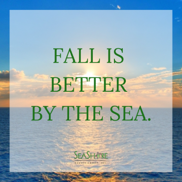 fall is better by the sea | seashore realty