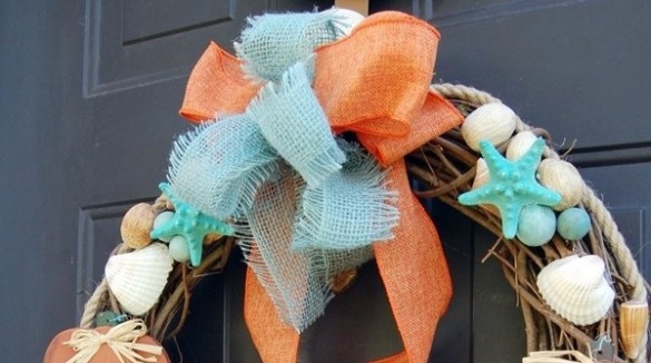 coastal inspired wreath | SeaShore Realty