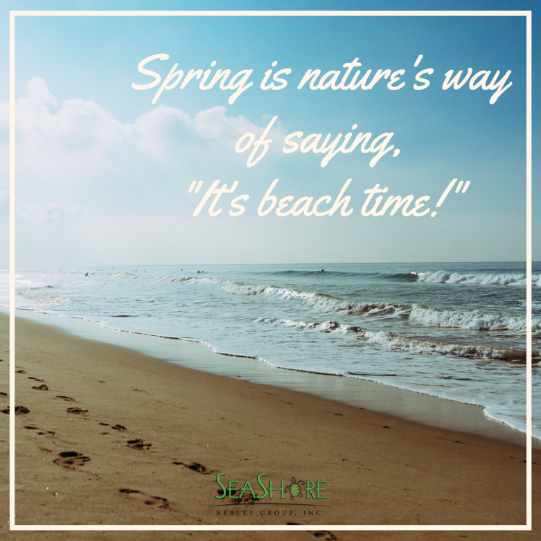 the best spring beach quotes to lift your spirits | seashore realty