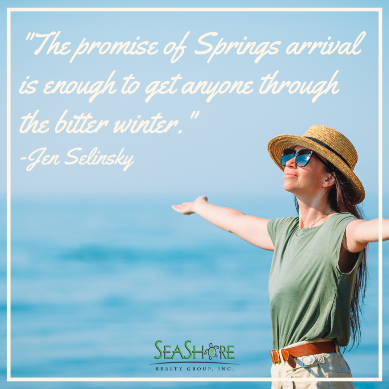 the best spring beach quotes to lift your spirits | seashore realty