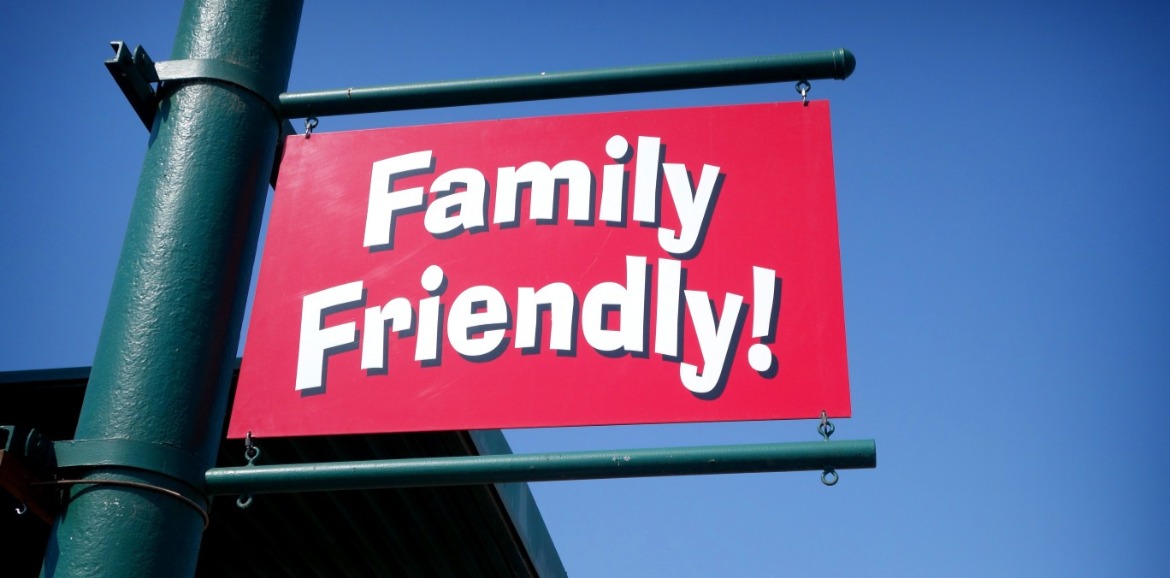 family friendly sign on pole | Seashore Realty Group