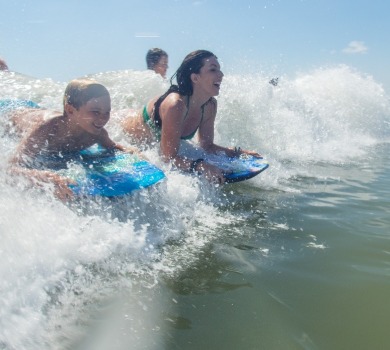 bodyboarding in topsail island, nc | Seashore Realty