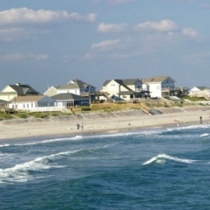 houses on the beach of topsail island | seashore realty