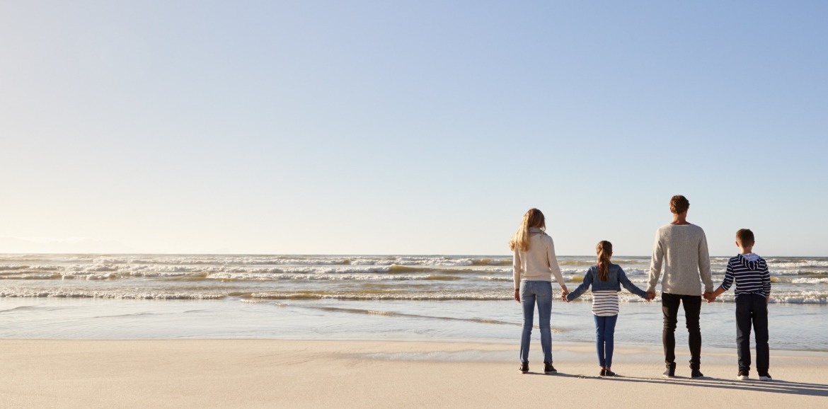 family on topsail beach | Seashore Realty